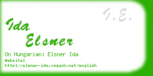 ida elsner business card